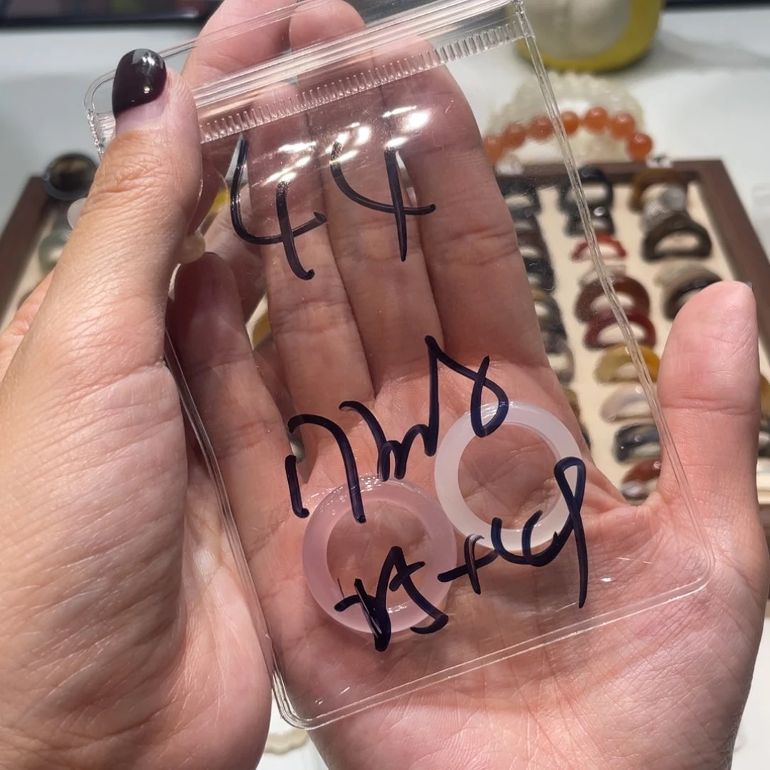 玛瑙/玉髓戒指未镶嵌?**?
