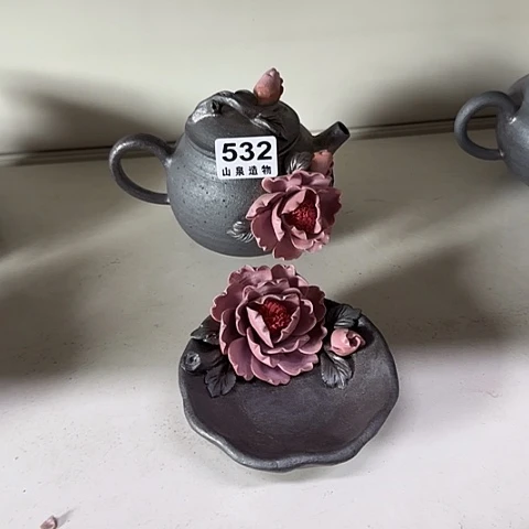 瓷片柴烧柴烧柴烧532一套