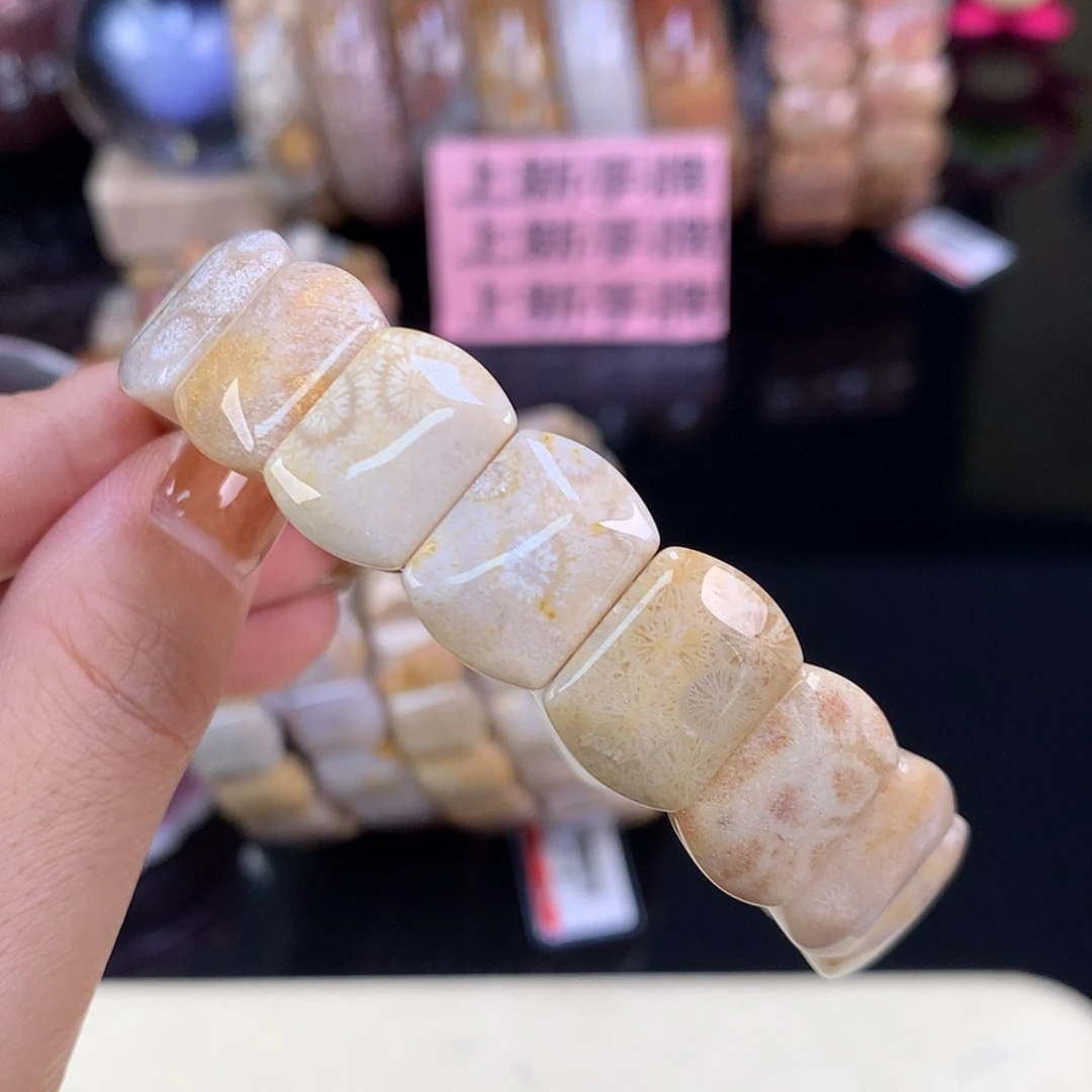 【闪购商品】颈饰未镶嵌硅化珊瑚（珊瑚玉）上新手牌11号