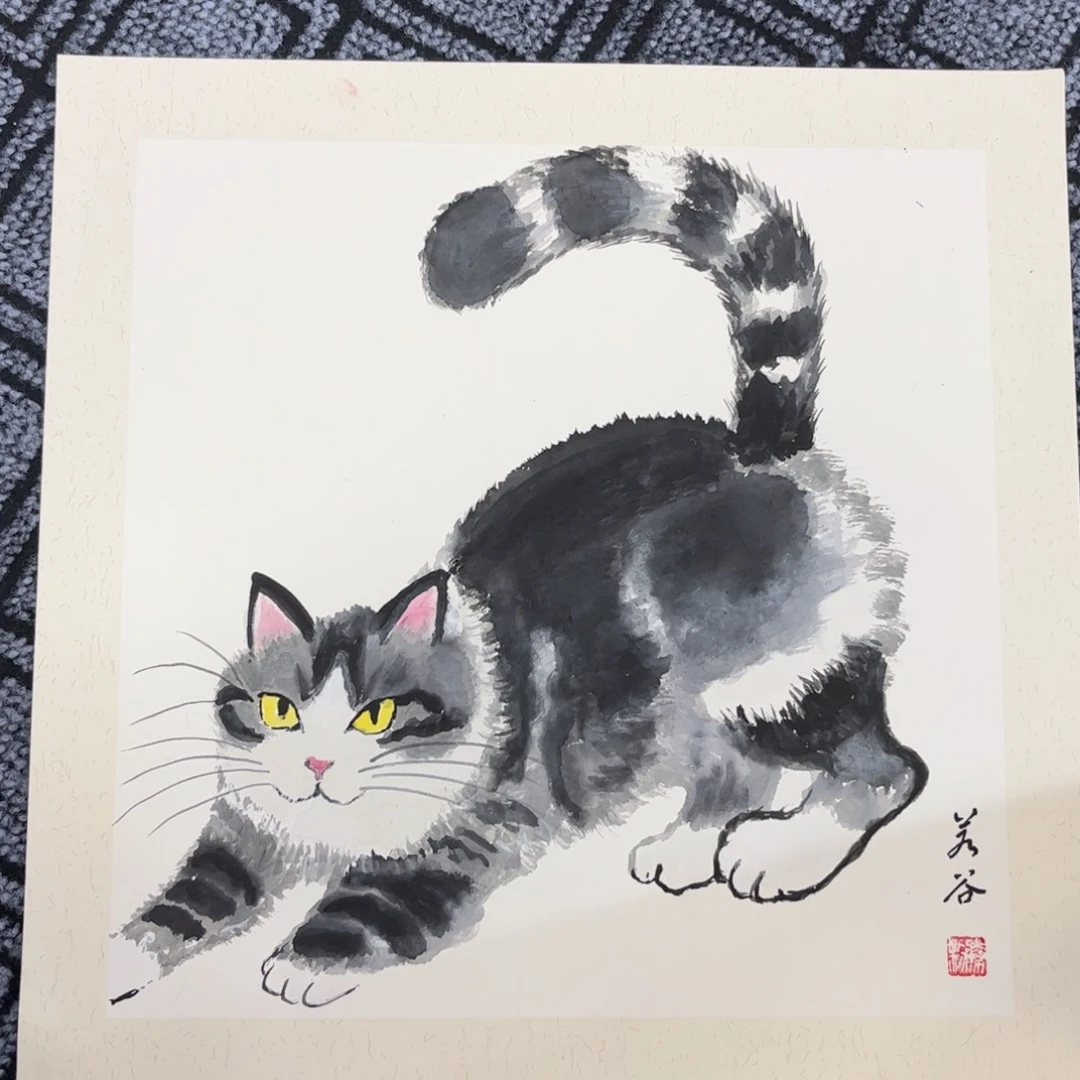 国画三尺斗方花鸟作品