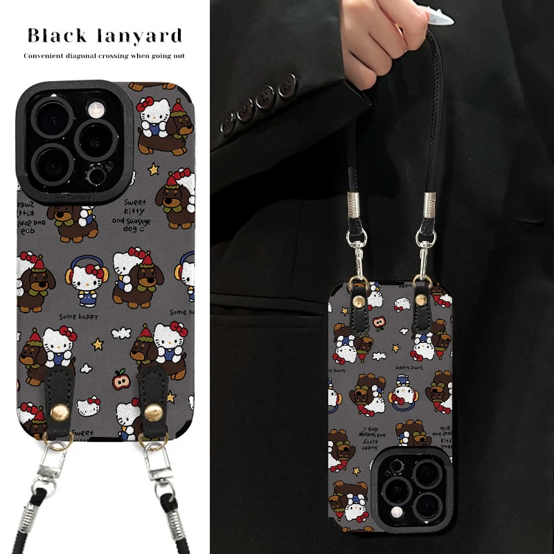 满满kt适用苹果vivo华为oppo小米iPhone17翻毛皮防摔手机壳女款