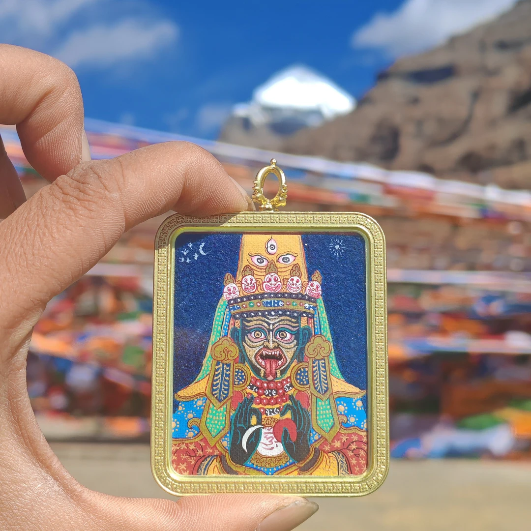 【冈仁波齐直发】粗矿版纯手绘4×5尺寸扎基拉姆唐卡（阿里走54）