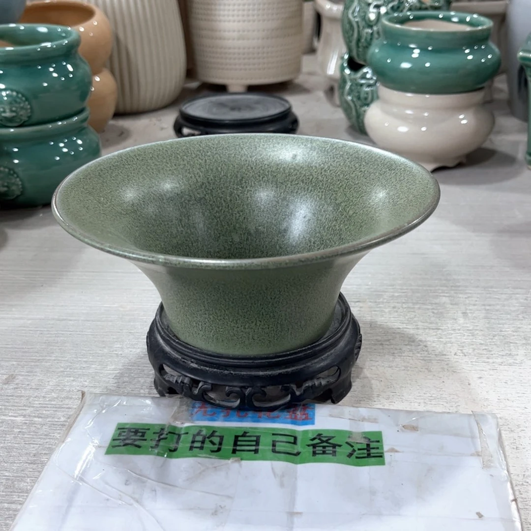 口径  16*6.5厘米陶瓷绿植多肉微瑕花盆
