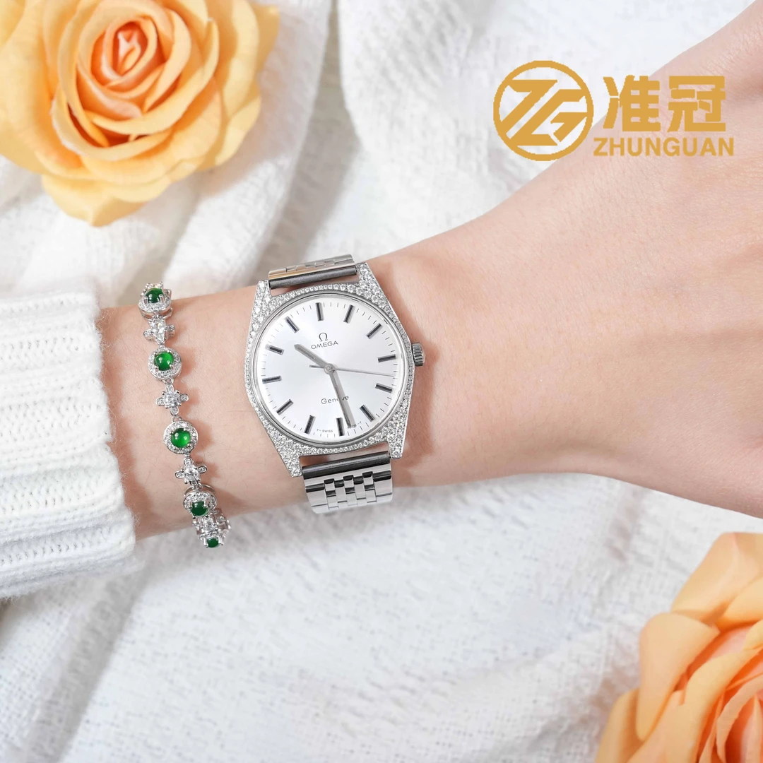 95新 Omega/欧米茄 34mm手动机械QL4619日内瓦后钻瑞士名表