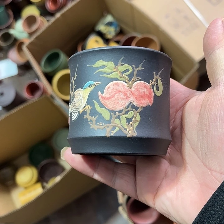 紫砂茶杯全手工紫砂主人杯