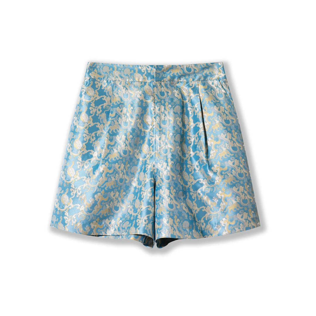 蜀锦五星出东方利中国短裤H25180