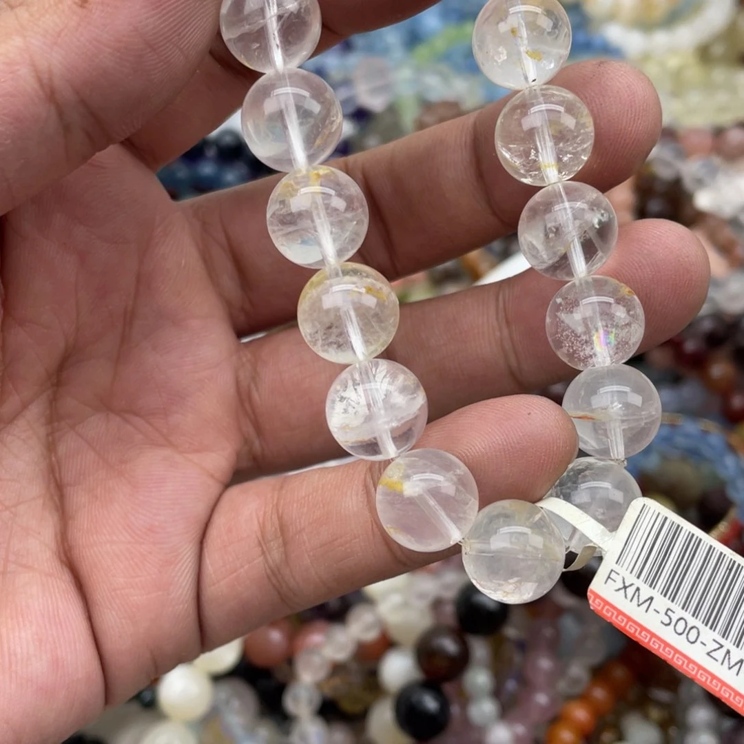 银S925镶嵌手链烟晶