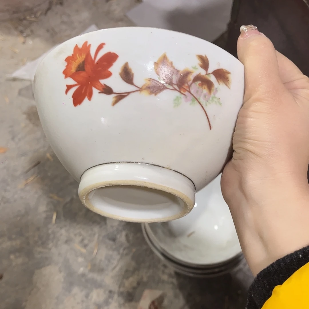 景德镇高温一枝花碗