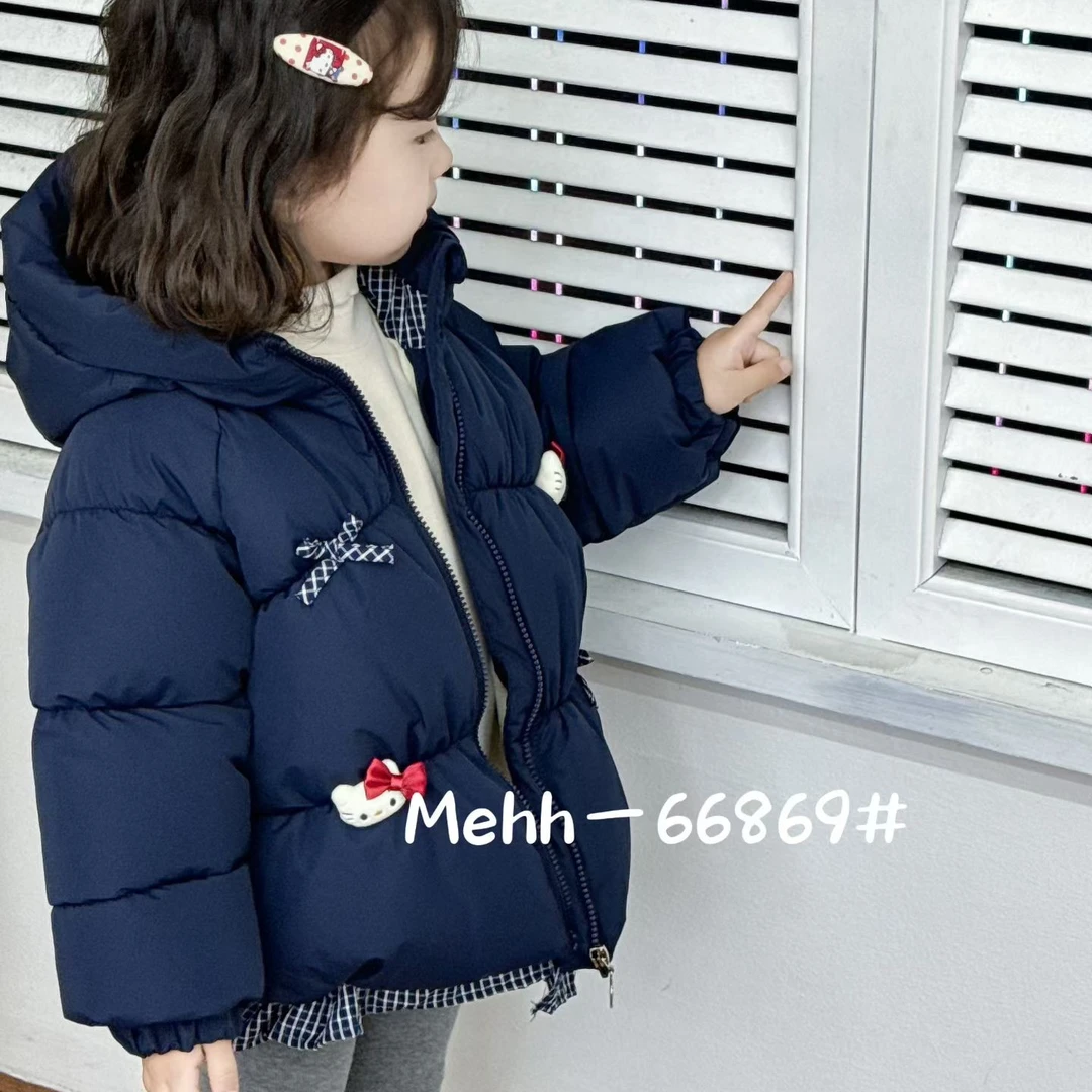 女童冬季新款加厚保暖洋气可爱棉服外套