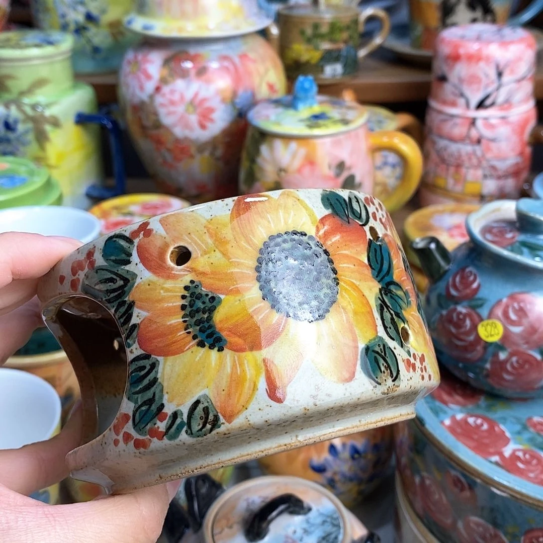 瓷片新年快乐万事如意