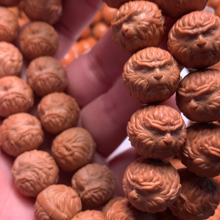 【闪购商品】猴头核桃手串好**磨悟空