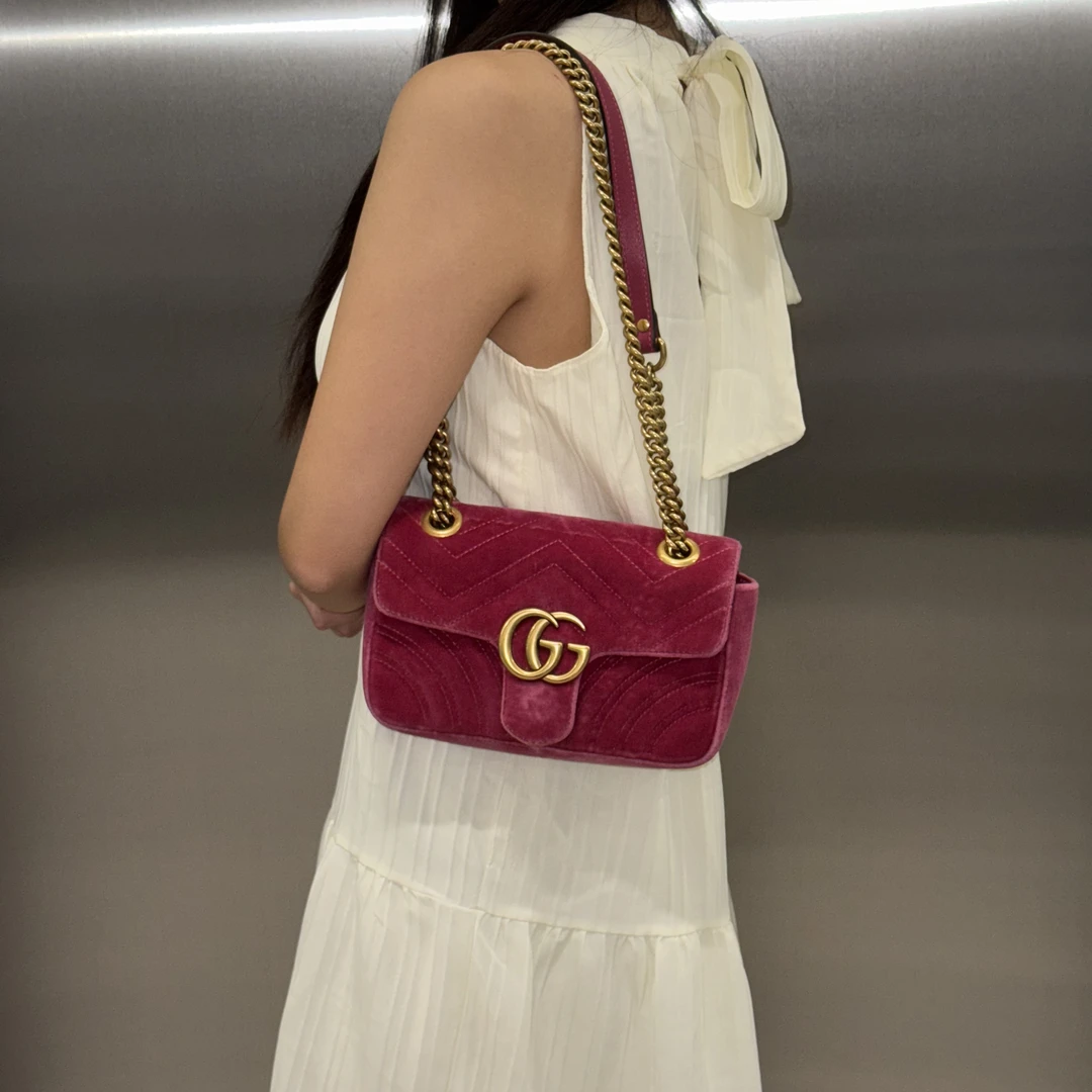 95新 GUCCI/古驰 马蒙单肩包斜挎包