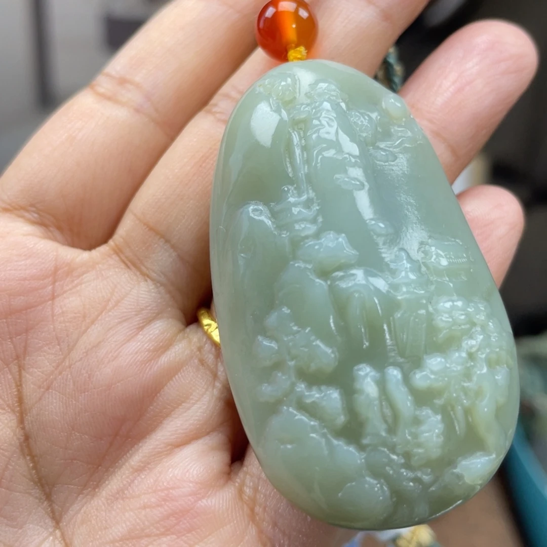 和田玉未镶嵌颈饰