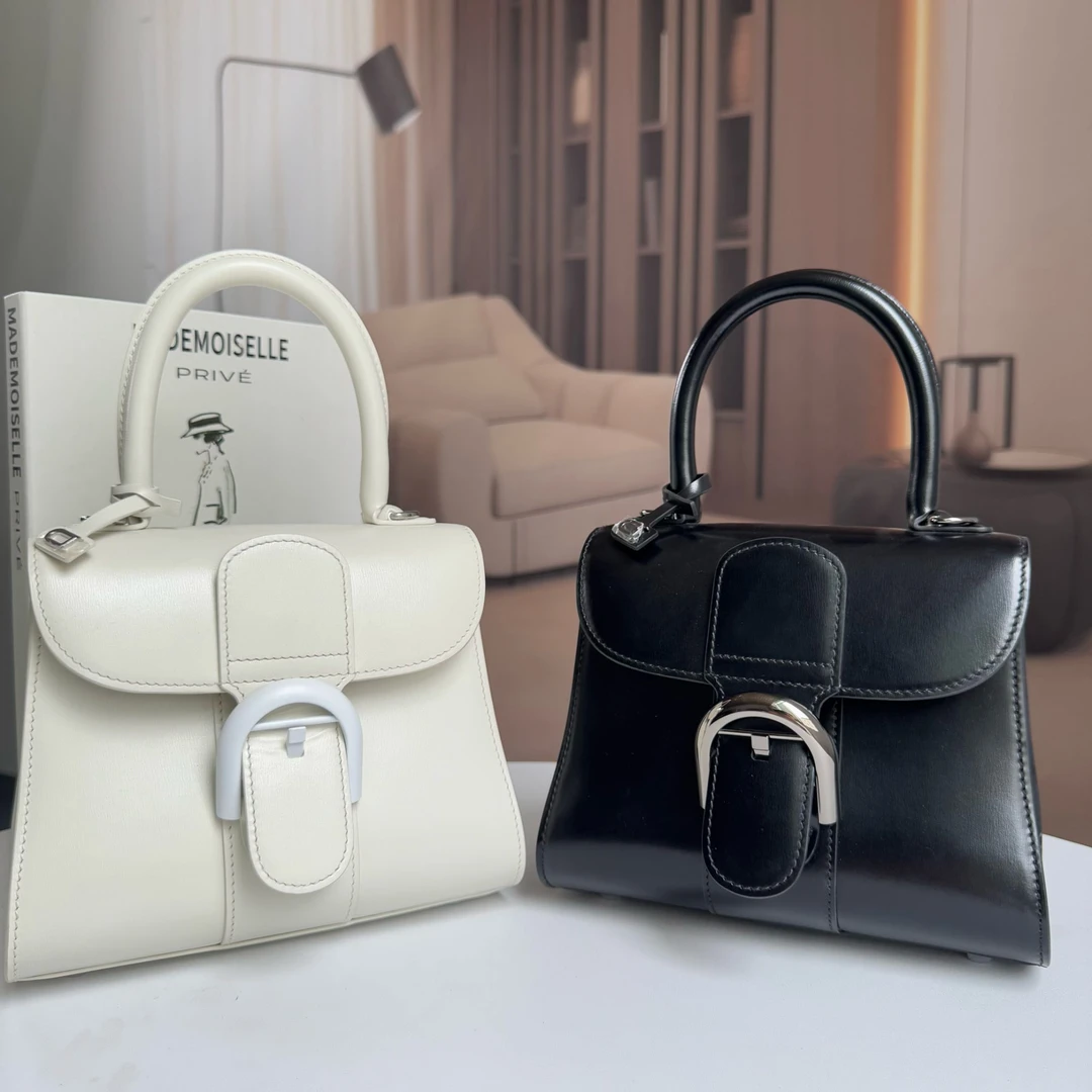 高定中古手提小沃包手拎斜挎进口BOX钻石纹小牛皮包包20cm