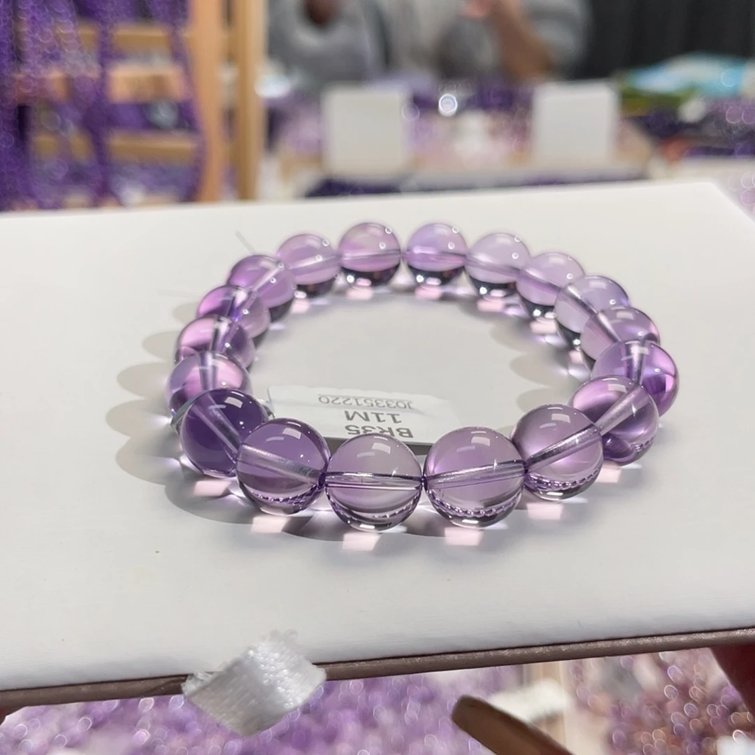 未镶嵌手链水晶11mm巴西紫水晶