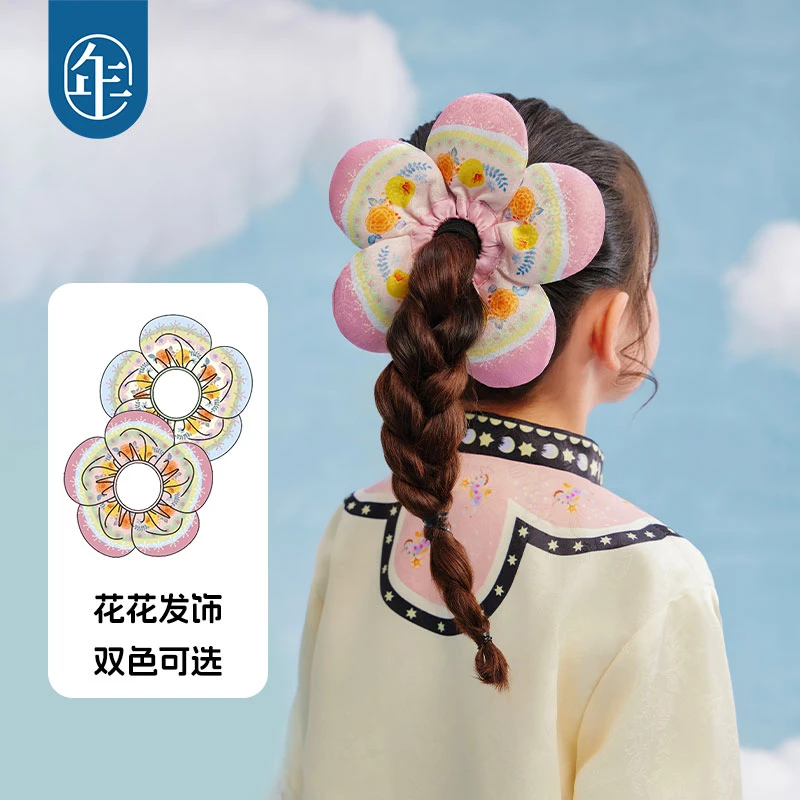 【花花发饰】年衣女童花朵发饰原创头饰简约百搭新款可爱发绳发圈