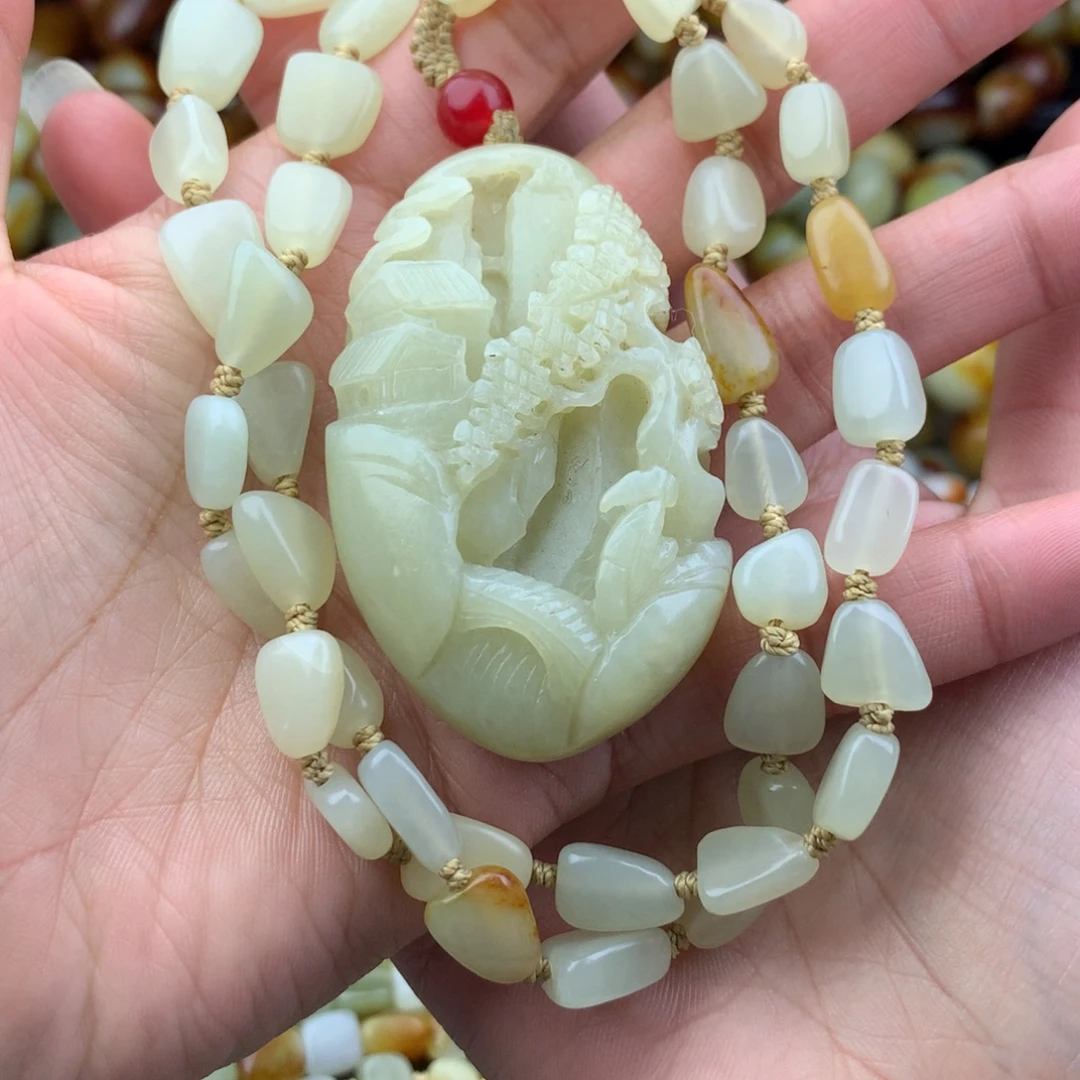 和田玉未镶嵌手链