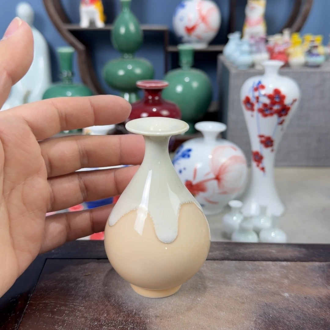 陶瓷手工小花器摆件