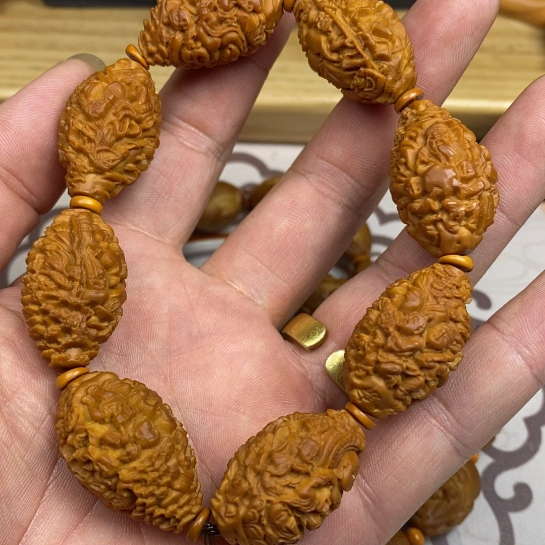 橄榄核手串/手链橄榄核橄榄核雕刻强