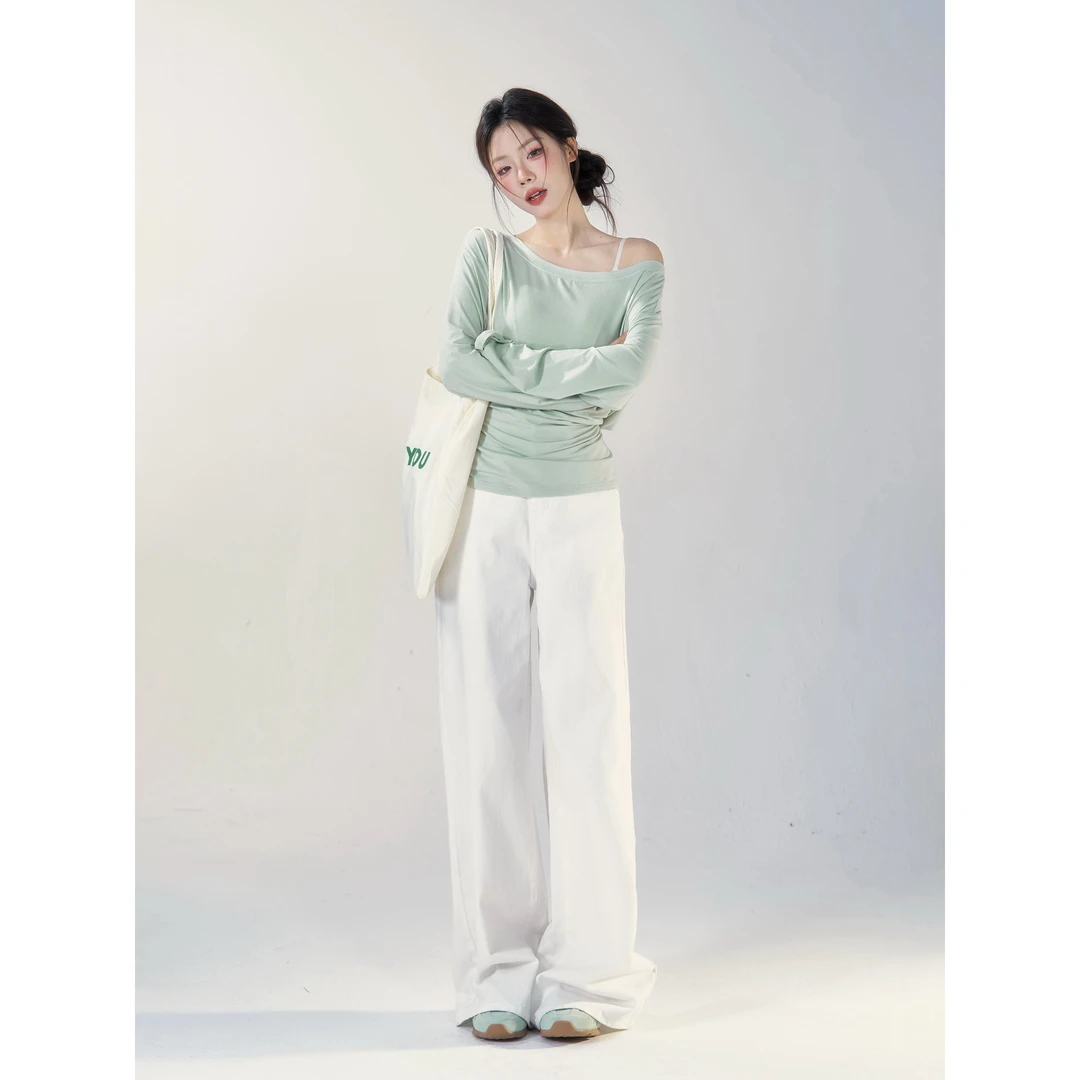 【小野莓】春夏气质宽松设计感绑带透气防晒长袖针织罩衫BT77663