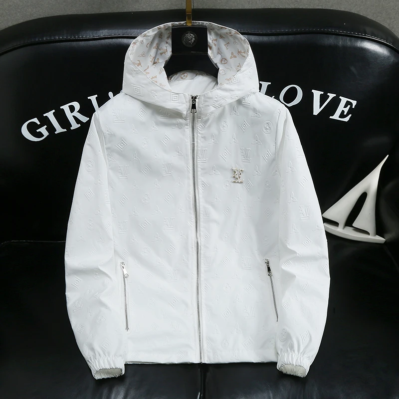 男士连帽夹克秋季潮牌外套韩版时尚休闲绅士高级感气质简约百搭款