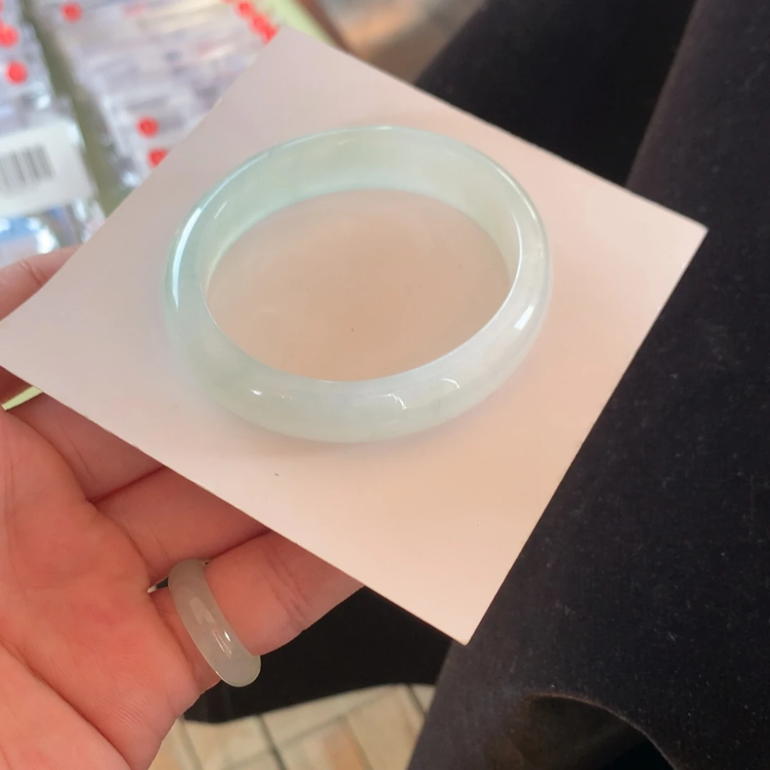 翡翠未镶嵌手镯95号52.5贵妃