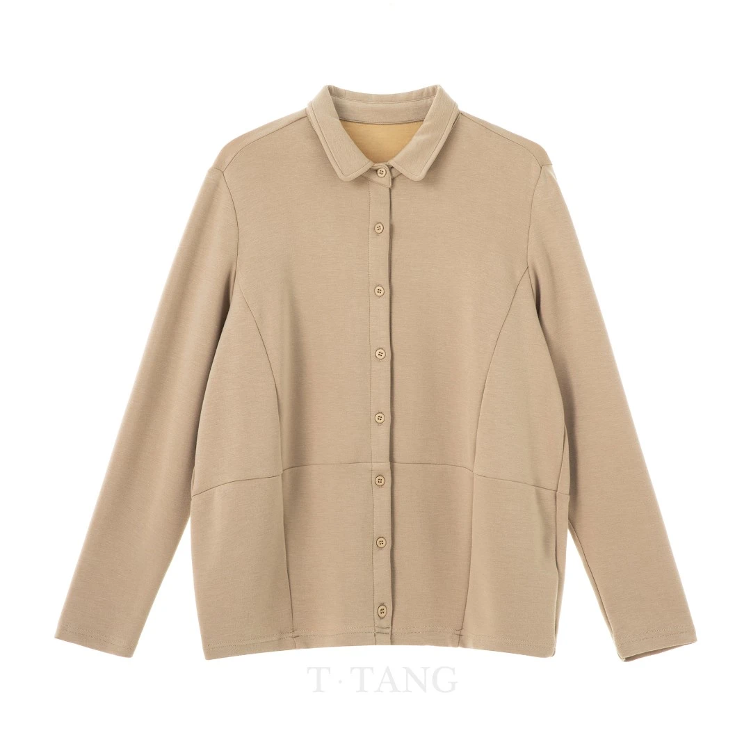 FL秋季纯色修身百搭POLO翻领衬衫【2008】TT