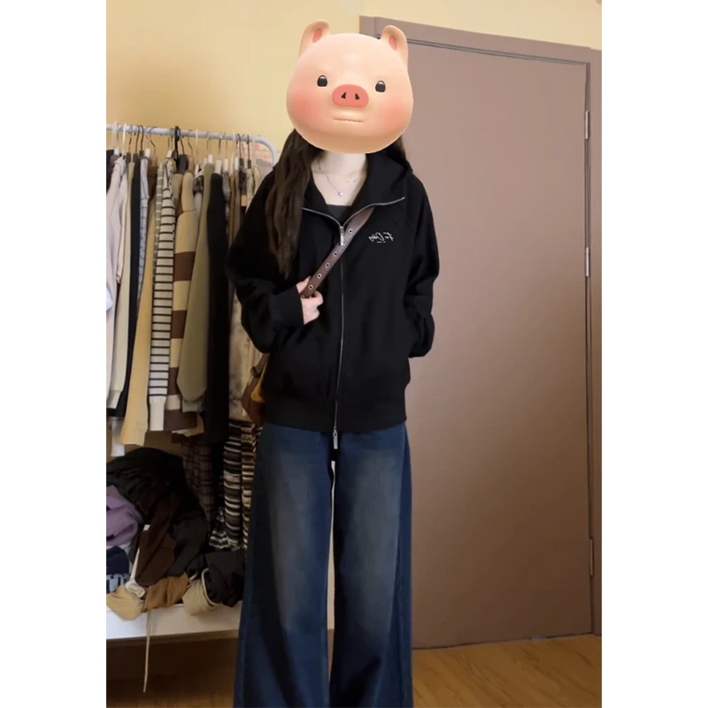 jtrt潮牌美式休闲连帽卫衣开衫男女款秋冬季拉链外套hiphop上衣