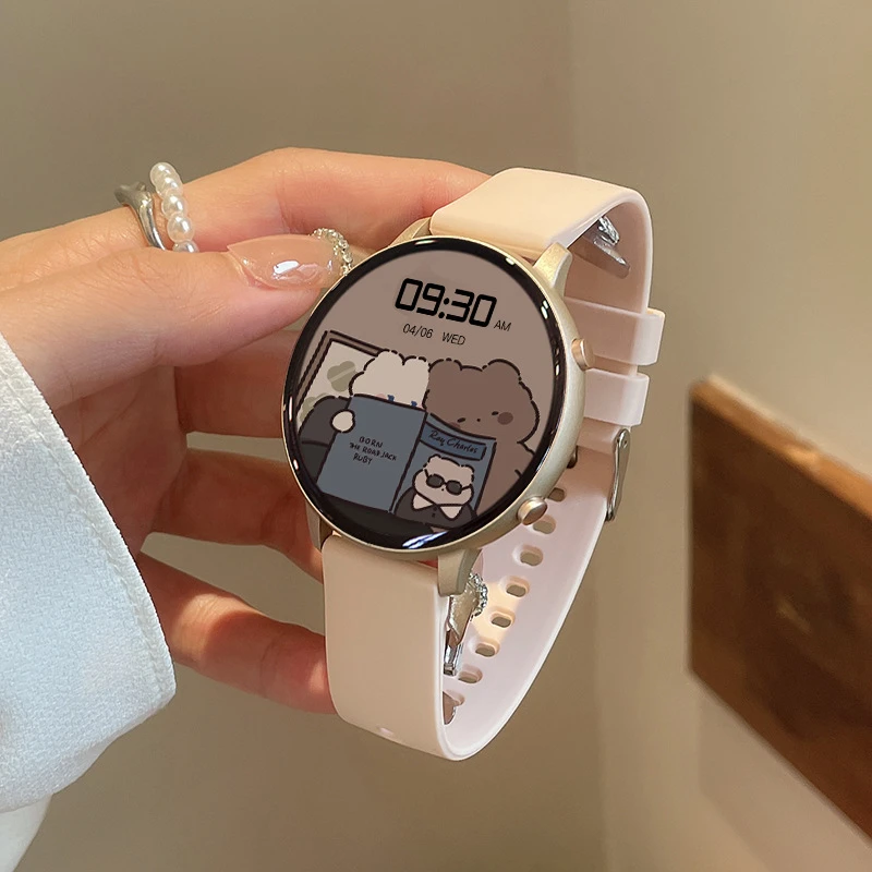 全天健康守护血压心率血氧趋势评估女性智能手表轻盈时尚蓝牙通话