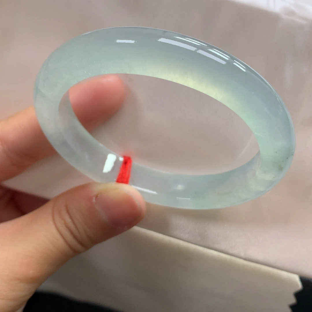 翡翠未镶嵌手镯19号53贵妃刚子薄荷