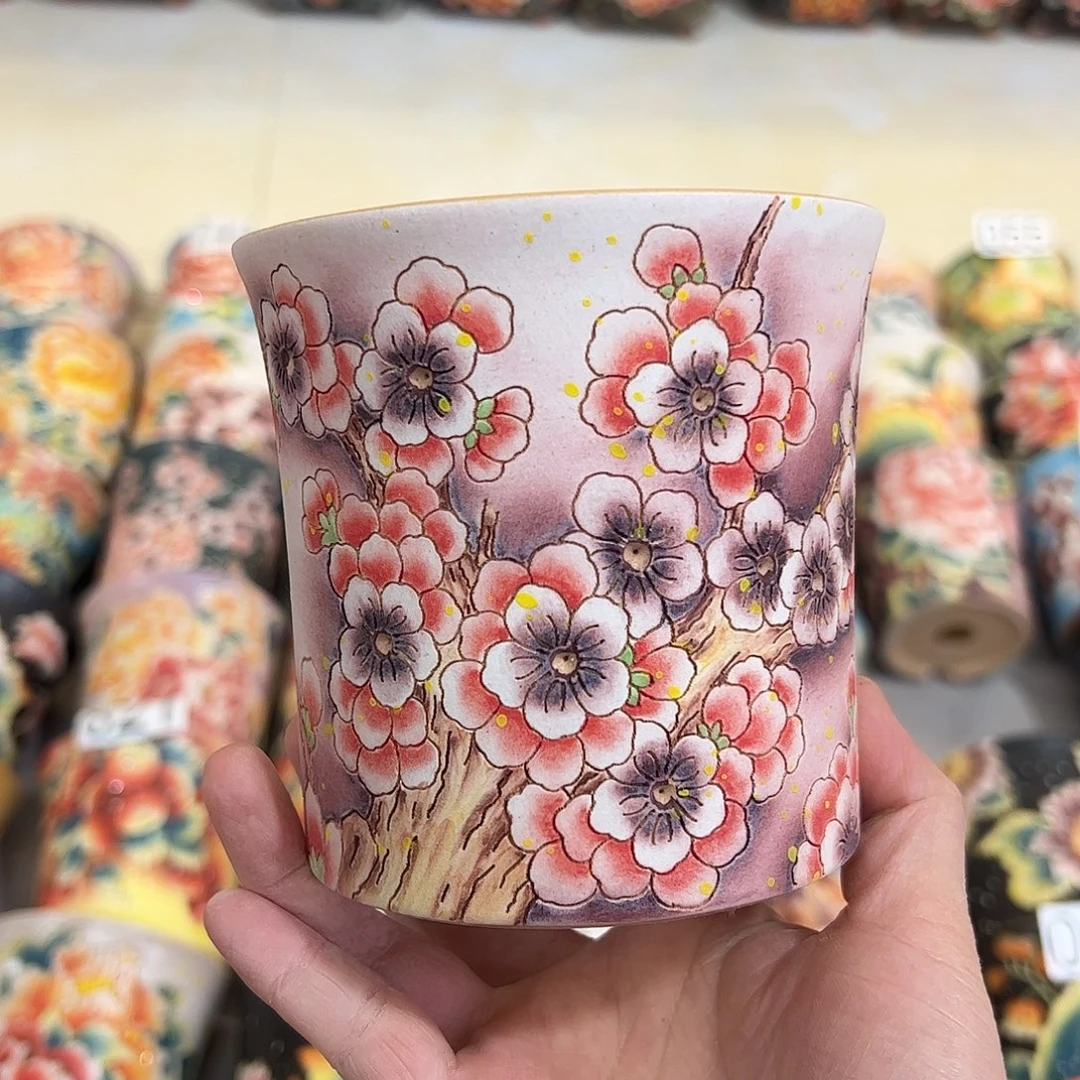 景德镇炫彩手绘口10.5高10