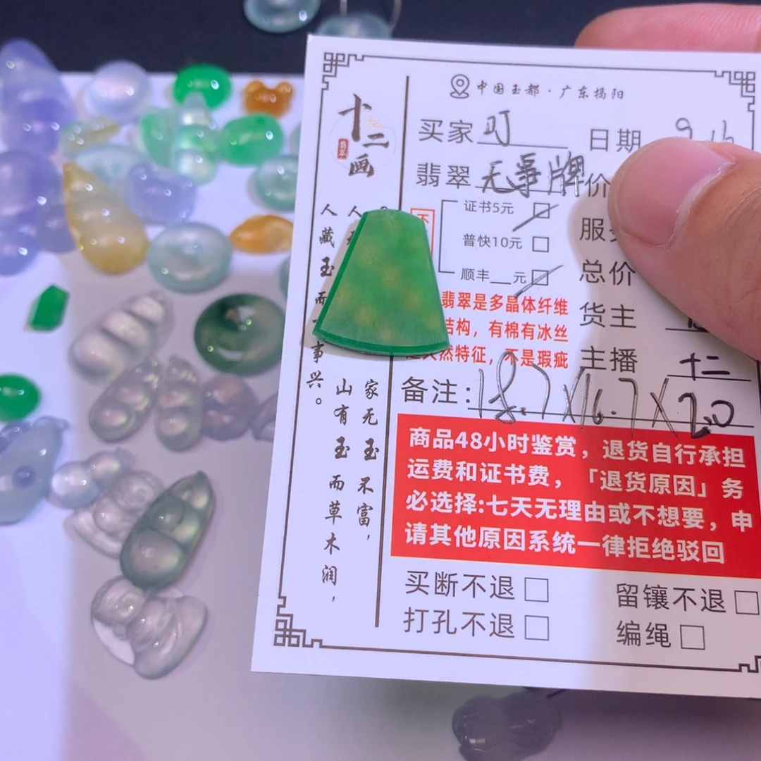 叮***》颈饰未镶嵌翡翠翡翠