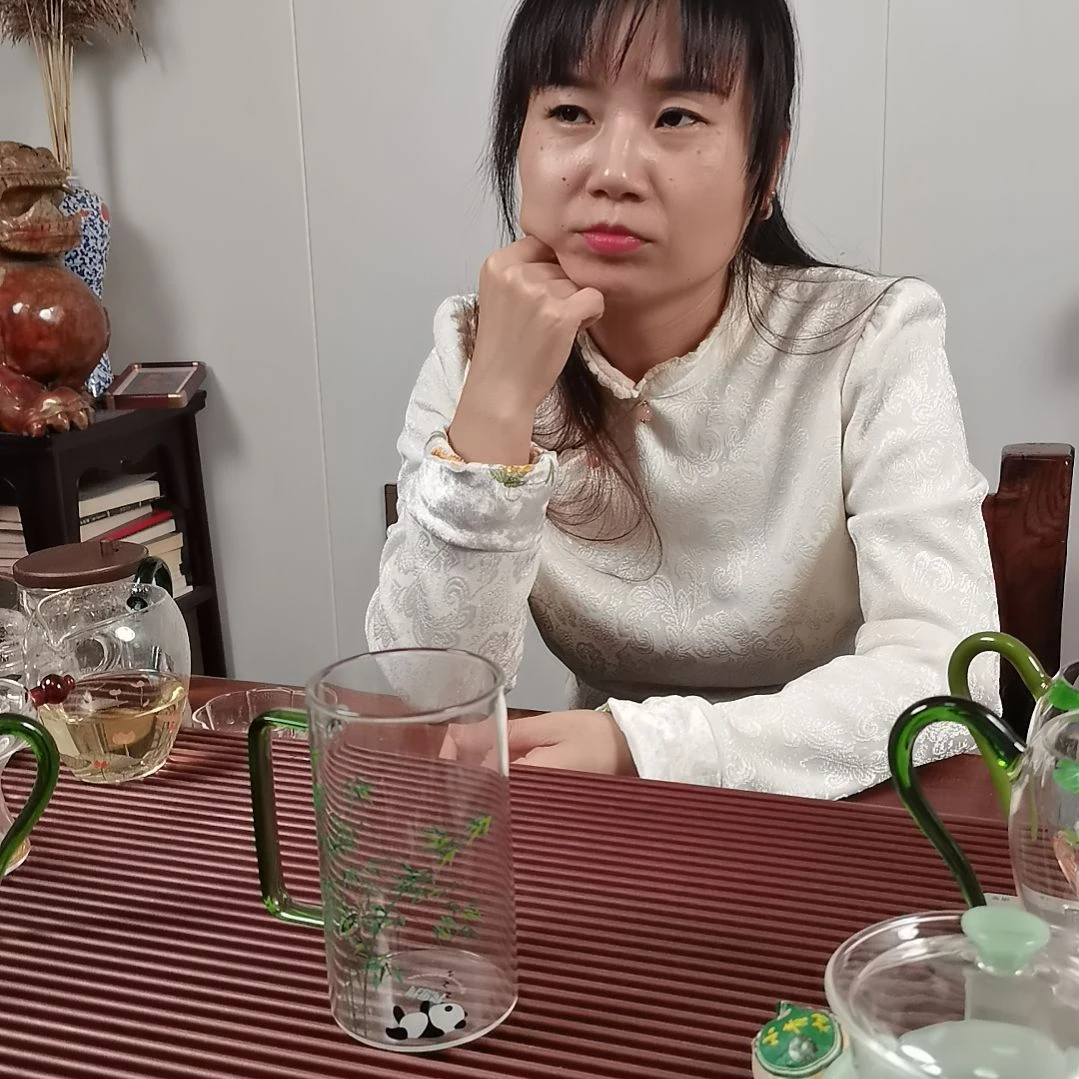手柄款高硼硅玻璃躺平熊猫水杯