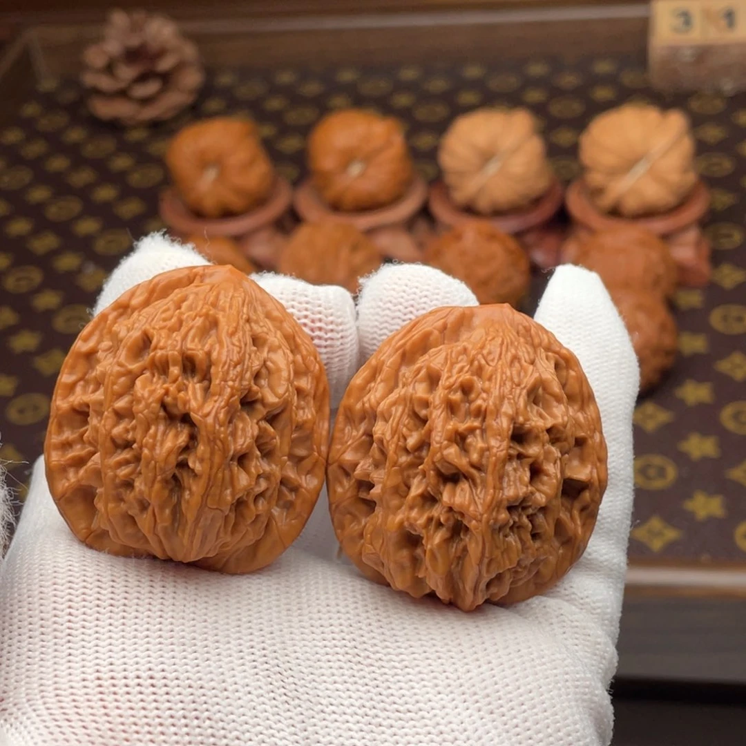 核桃文玩核桃麦穗虎头