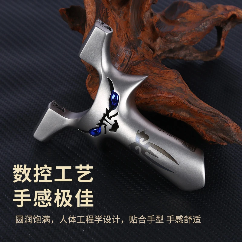 【弓拓正品】新款龙齿恶魔户外比赛扁皮大威力高精度不锈钢弹弓