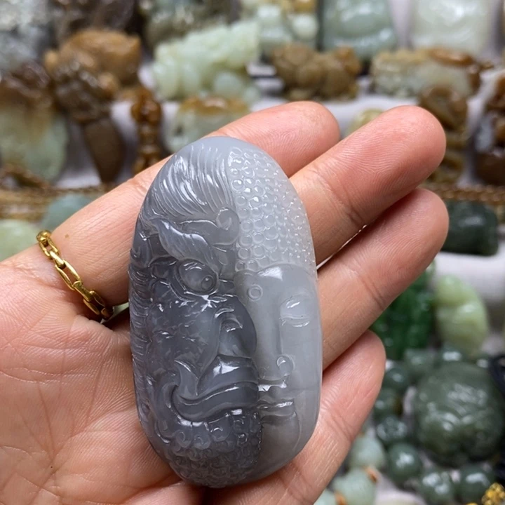 天***淡和田玉未镶嵌挂件