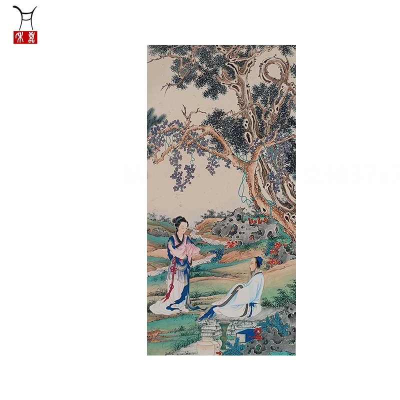 M1077仕女立轴37x75/2.4平尺