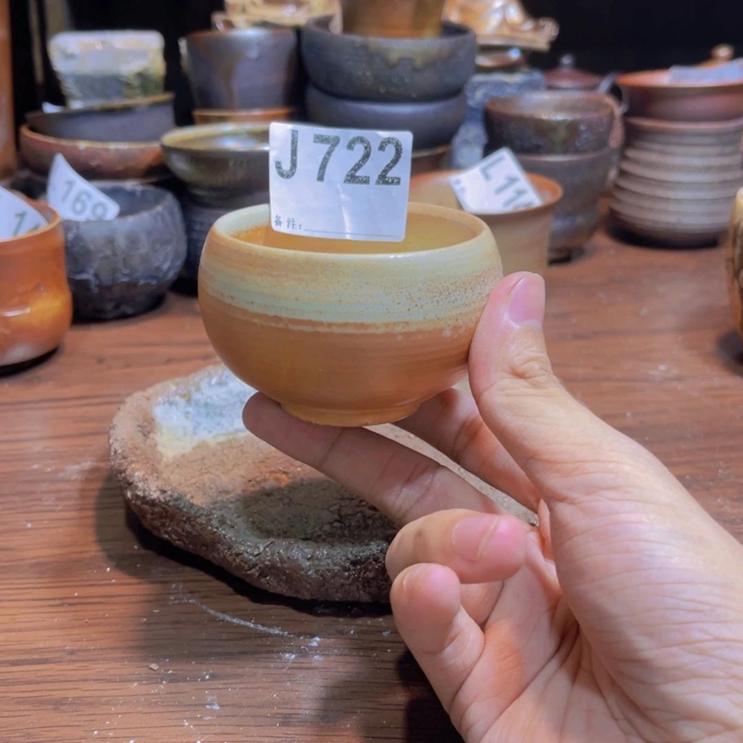 纯手工制作柴烧纯手工制作柴烧杯722
