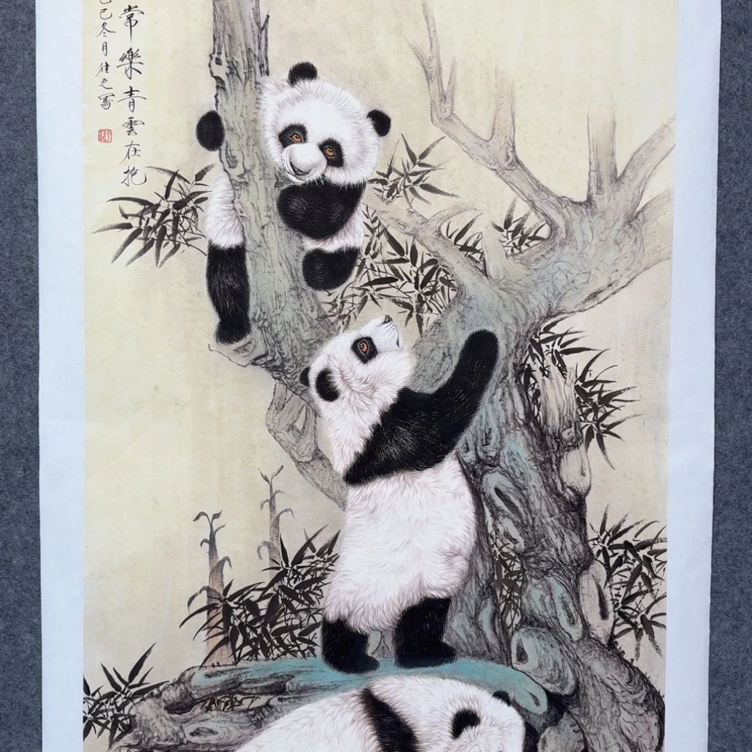 国画纯手绘山水花鸟作品