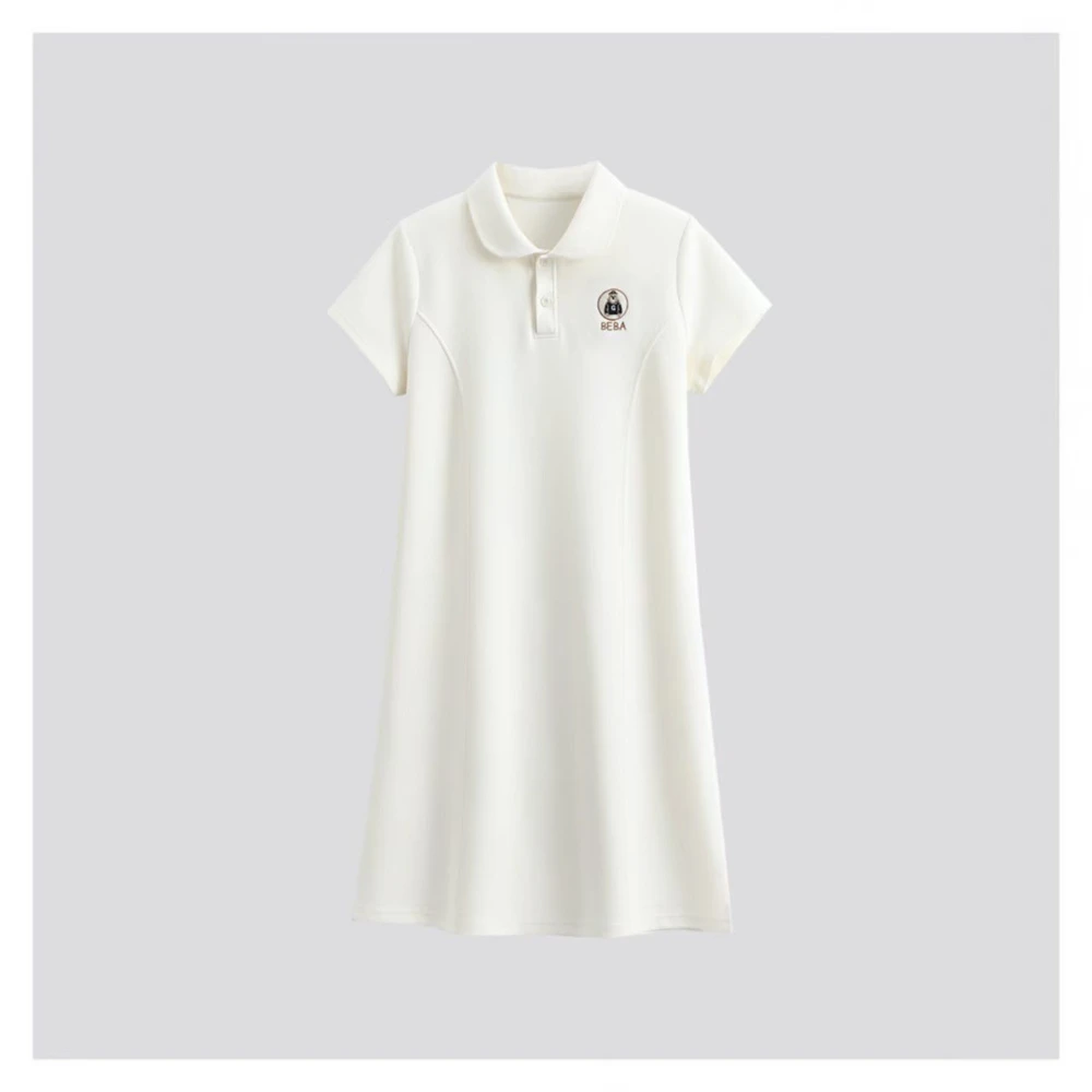 XUXU-[曼波夏日]2025初夏新款女POLO领时尚百搭连衣裙O-Q901
