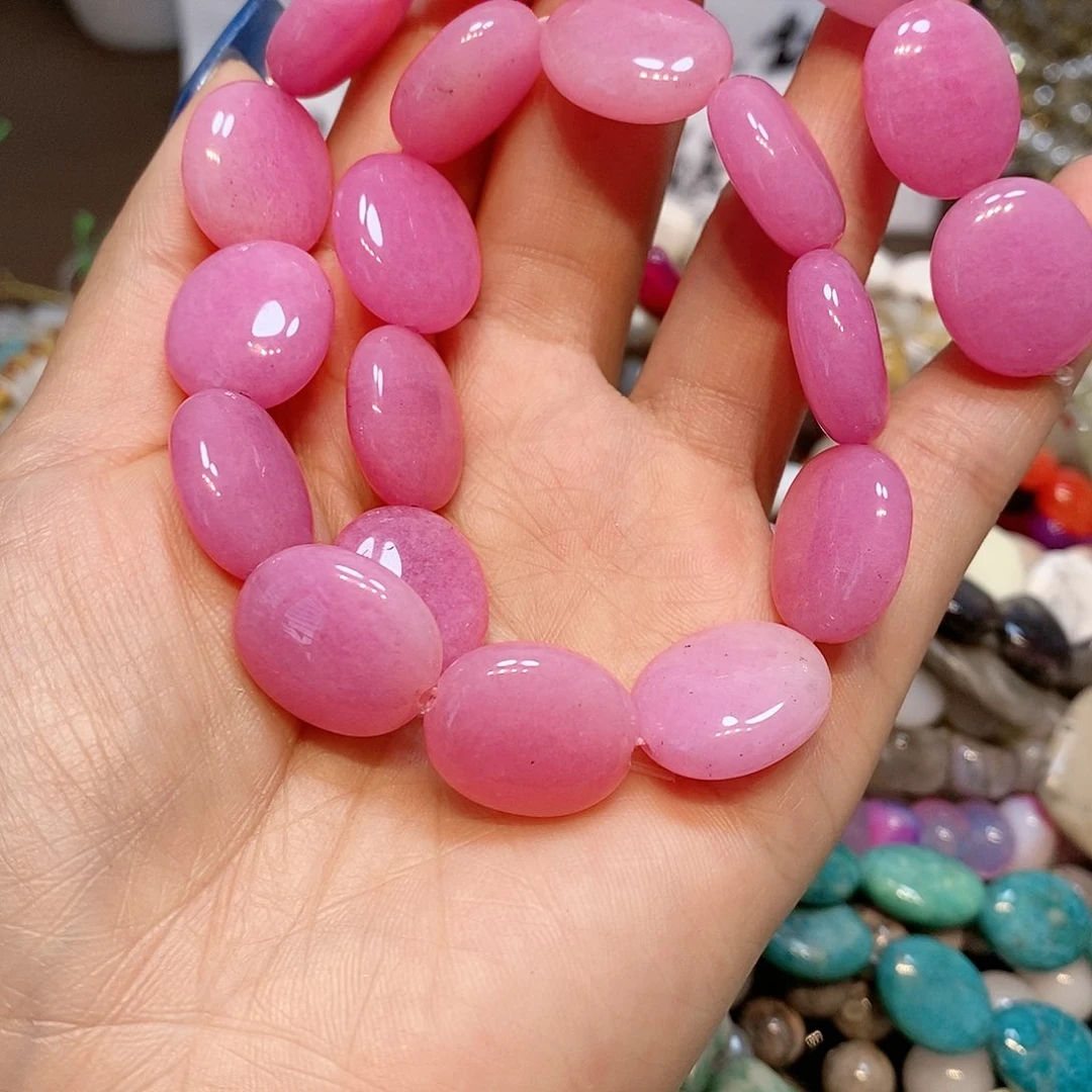 玛瑙/玉髓散珠天然石一条