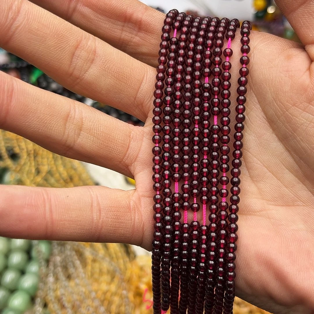 玛瑙/玉髓未镶嵌珠宝半成品k3天然石榴石