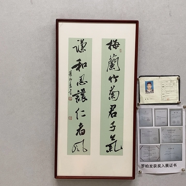 书法罗柏发书法梅兰