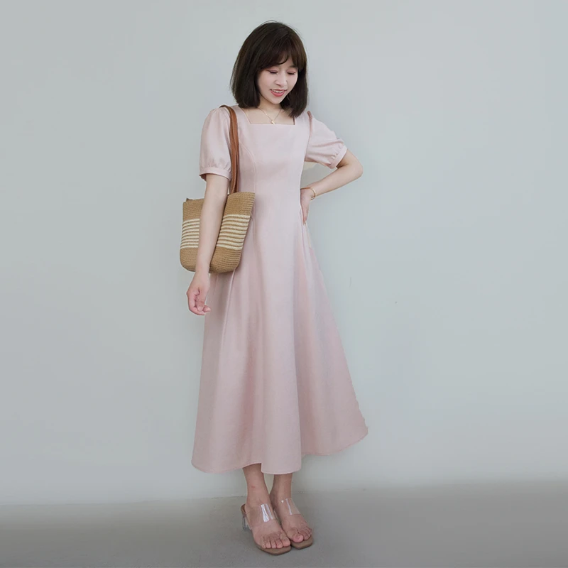 112七七146小个子黑色无袖显瘦气质连衣裙女夏季小众小黑裙小美说