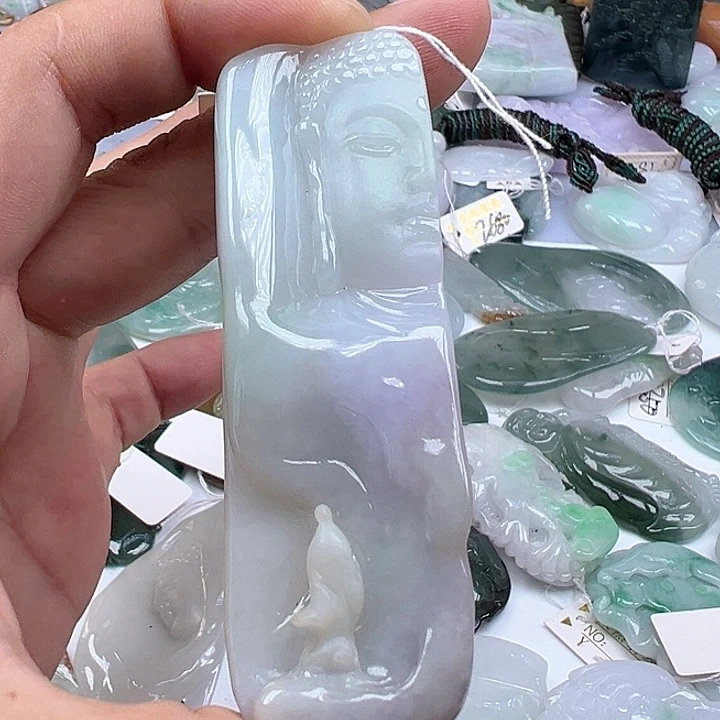 颈饰未镶嵌翡翠缅甸翡翠吊坠