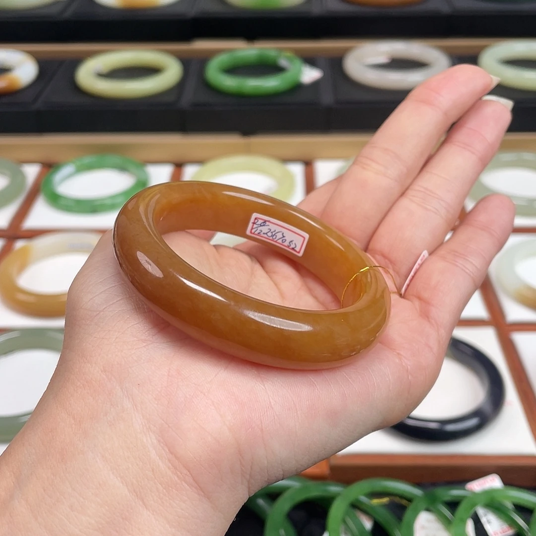 和田玉未镶嵌手镯-全糖