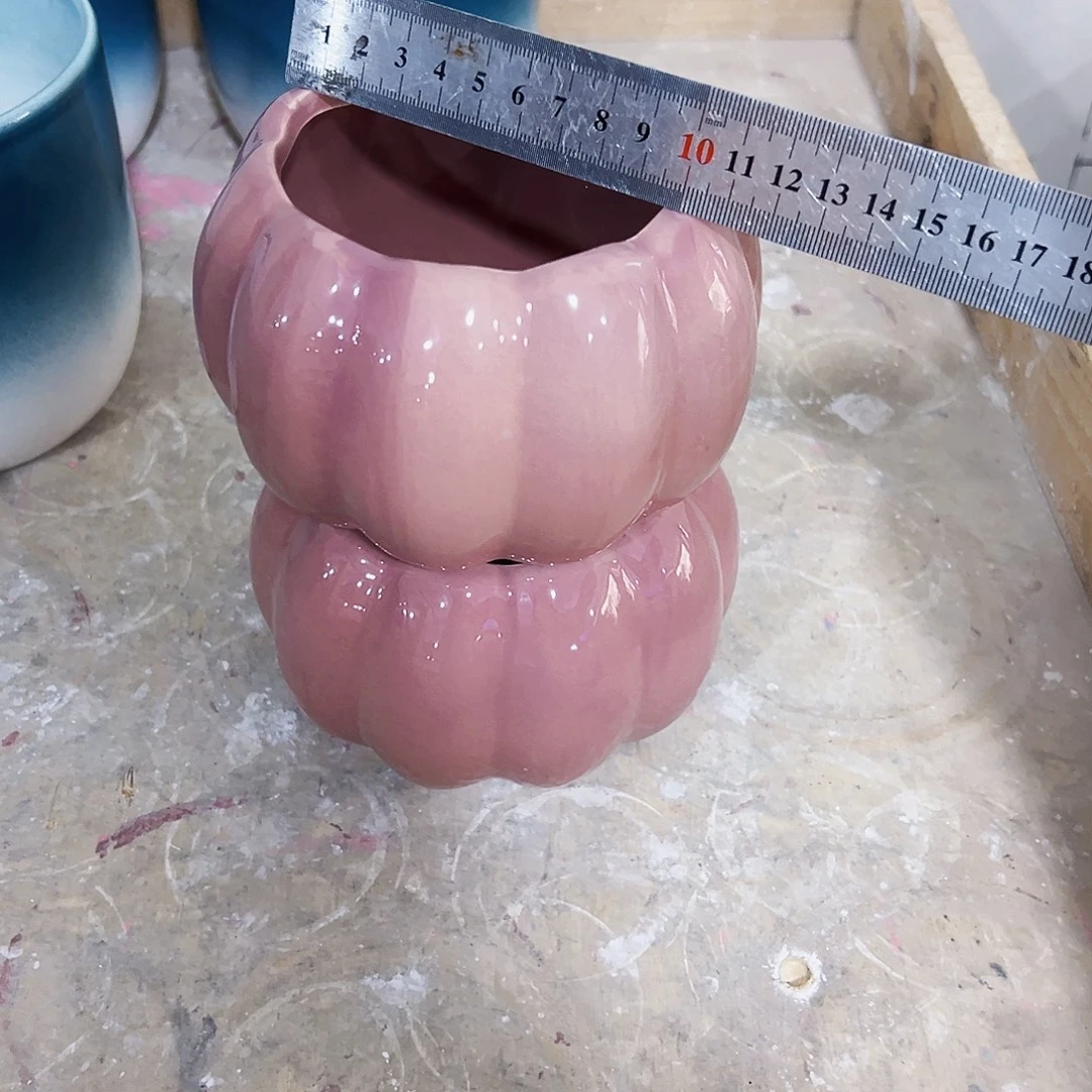 有孔，外贸尾单陶瓷花盆凑单10米包邮