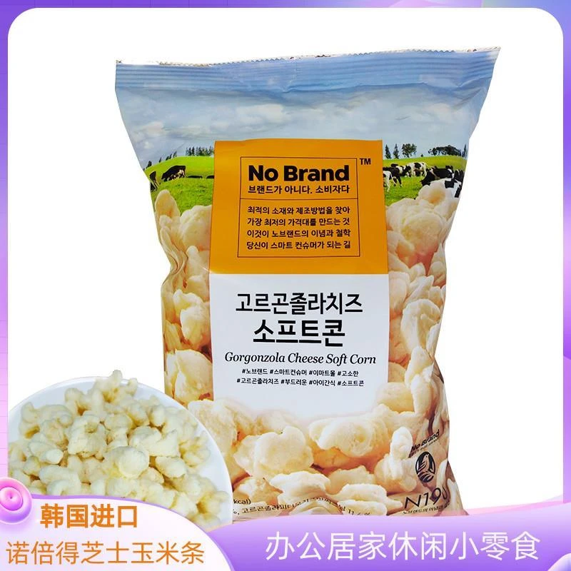 韩国进口诺倍得冈古佐拉芝士玉米条145g办公休闲煲剧送女友零食