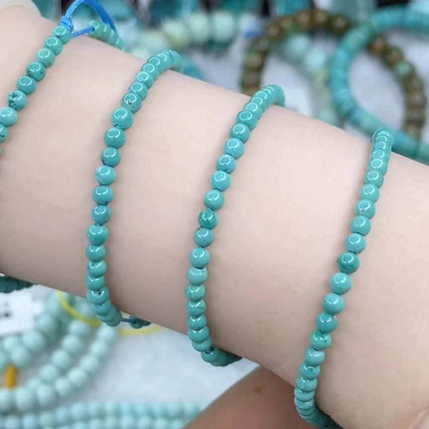 天然原矿绿松石精品108长串卡（假一罚三）