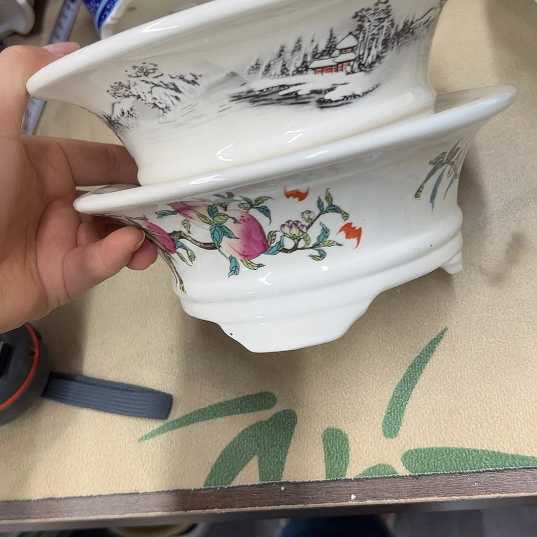 紫砂花盆400号瑕疵2个20/7.5cn福利